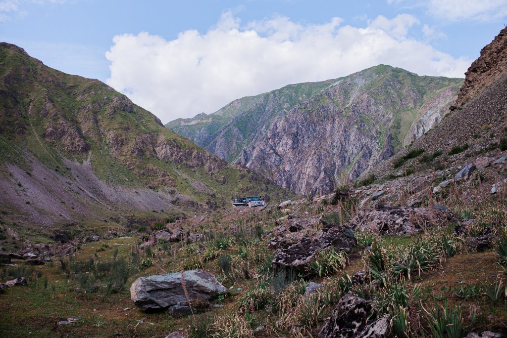 Scenery along the Pamir Highway.