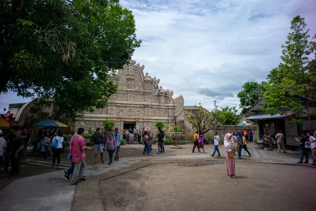 Taman Sari Water Castle viewed from the outside.