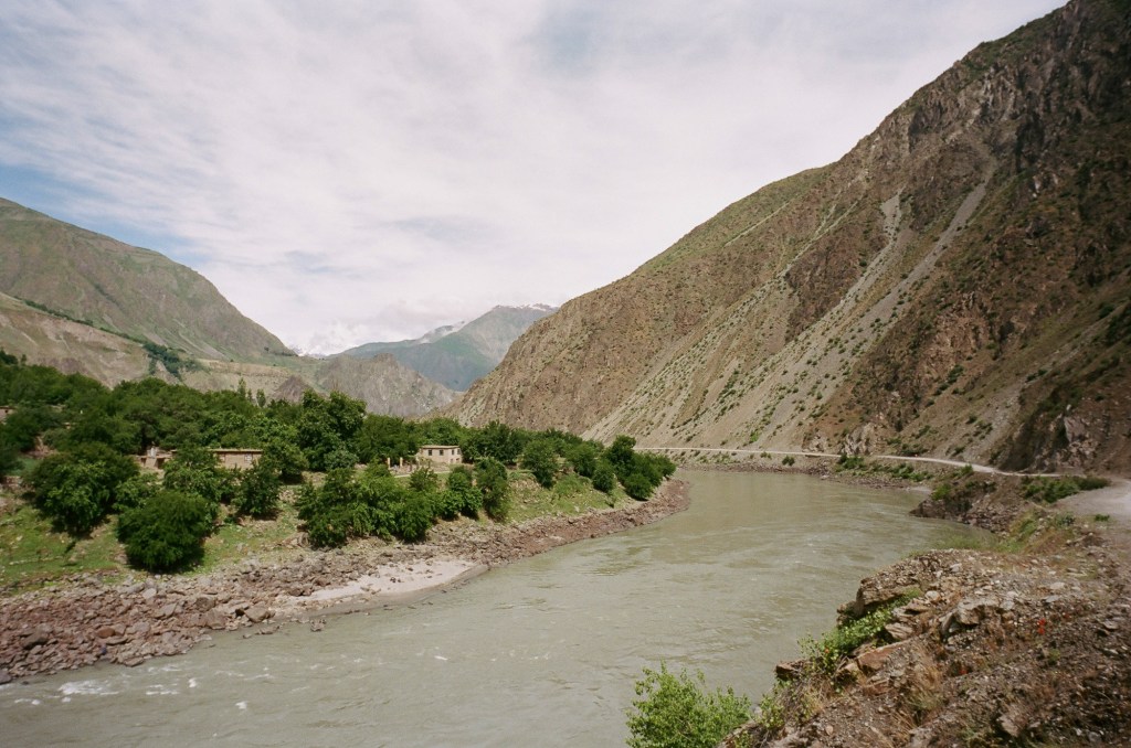 Scenery along the Tajikistan-Afghanistan border.