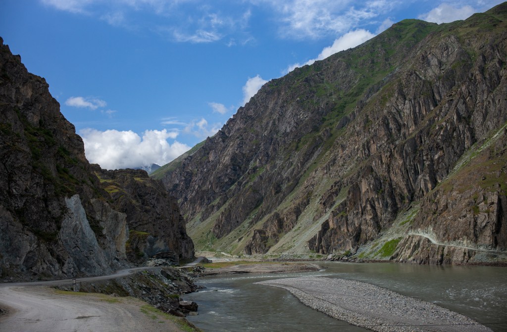 Scenery along the Pamir Highway.
