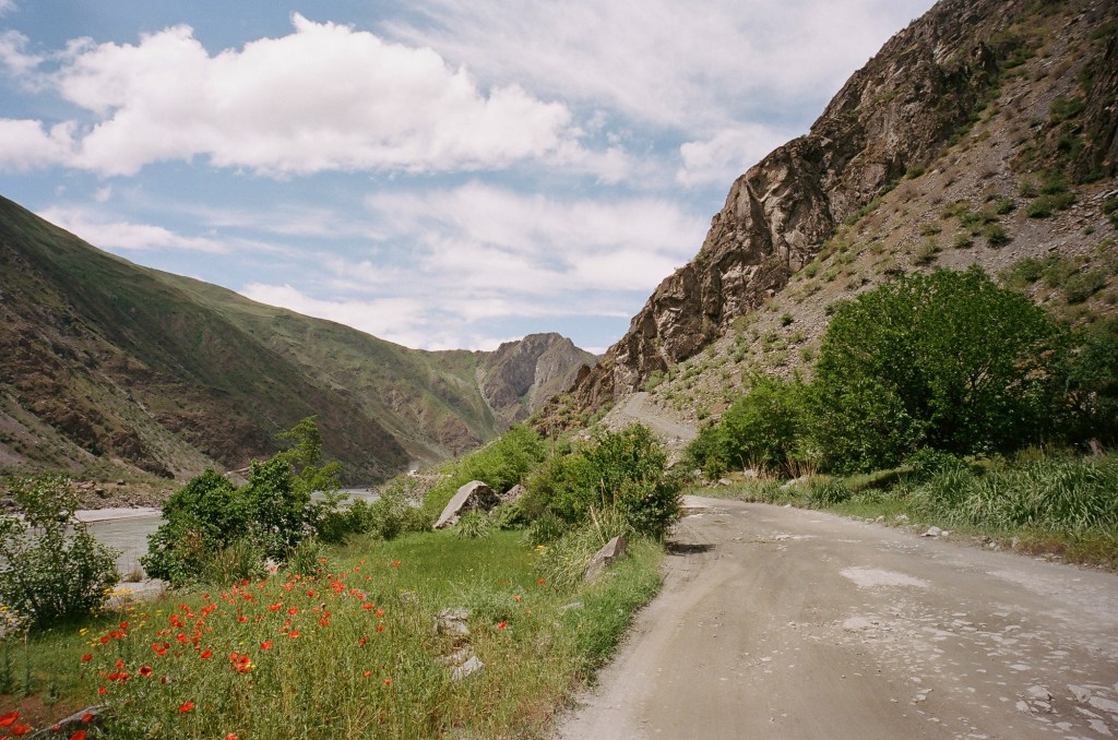 Scenery along the Tajikistan-Afghanistan border.