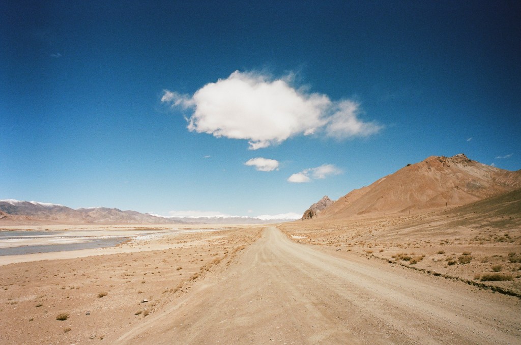 High Plains before the border of Kyrgyzstan