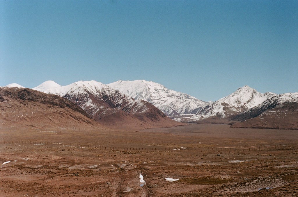 High Plains before the border of Kyrgyzstan
