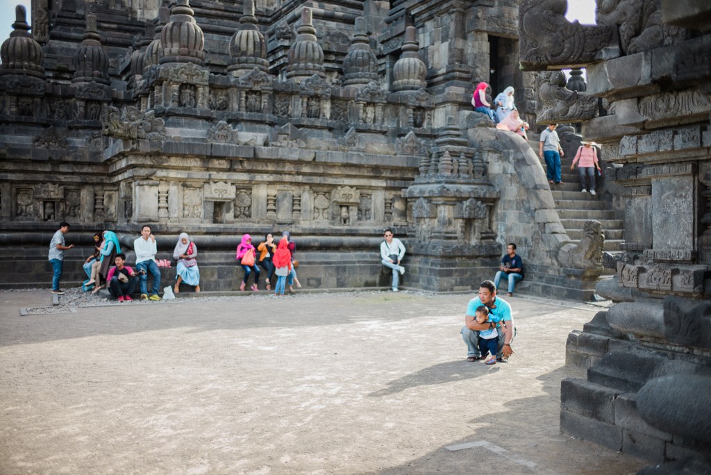 A look inside Prambanan temple.